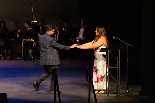 The moment an award is announced