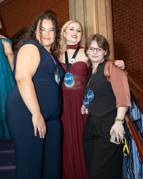 Three friends, two medals